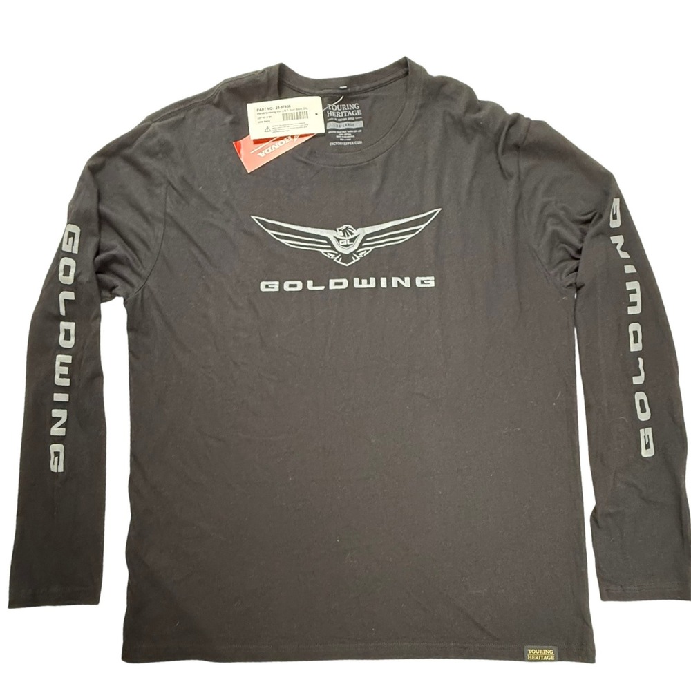 Men's Long Sleeve Logo Tee — Black